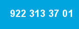 922 313 37 01 922 313 37 01